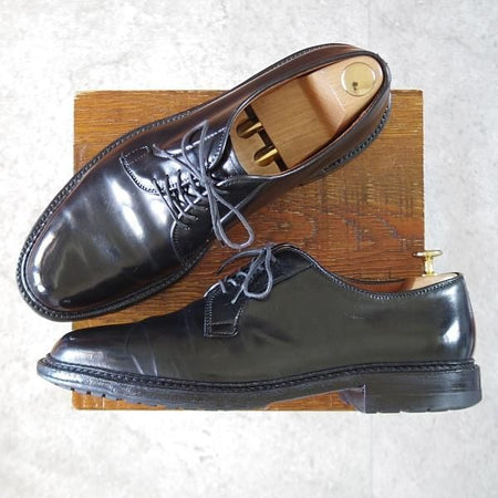 極上★オールデン 9.5D【同系モデル定価￥184,800-★コードバン仕様/9901C】バリーラスト/プレーントゥ/黒/メンズ/ALDEN★k587