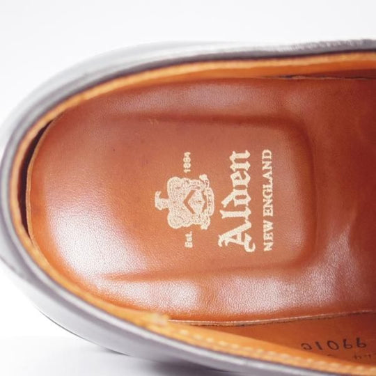 極上★オールデン 9.5D【同系モデル定価￥184,800-★コードバン仕様/9901C】バリーラスト/プレーントゥ/黒/メンズ/ALDEN★k587