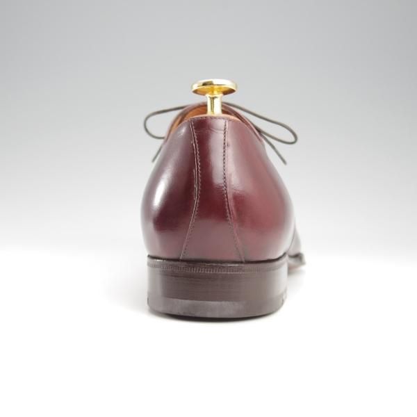 ほぼ試着程度★(伊)エンツォ・ボナフェ SIZE 8【ハンドソーンウェルテッド製法★パンチドキャップトゥ】赤茶/カーフ/Enzo Bonafe★k588