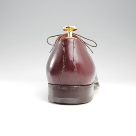 ほぼ試着程度★(伊)エンツォ・ボナフェ SIZE 8【ハンドソーンウェルテッド製法★パンチドキャップトゥ】赤茶/カーフ/Enzo Bonafe★k588