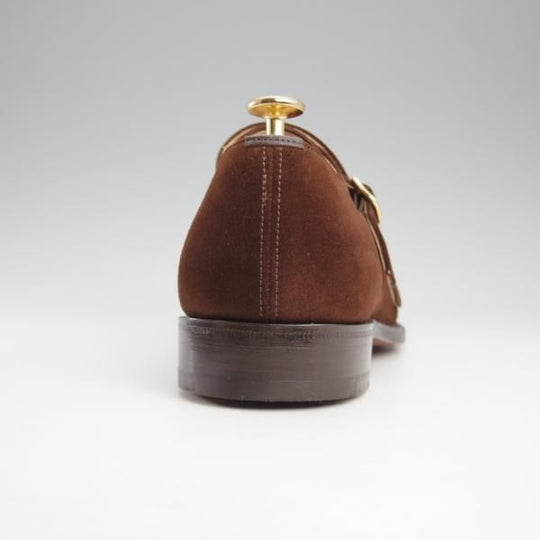 極美品★チャーチ 70G/UK7【現行定価￥192,500-★COWES/カウズ/173ラスト】ダブルモンク/スエード/濃茶/メンズ/Church's★k589