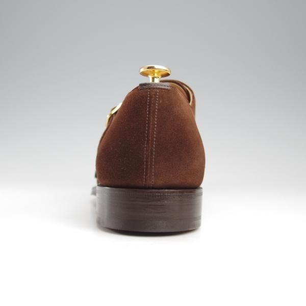 極美品★チャーチ 70G/UK7【現行定価￥192,500-★COWES/カウズ/173ラスト】ダブルモンク/スエード/濃茶/メンズ/Church's★k589