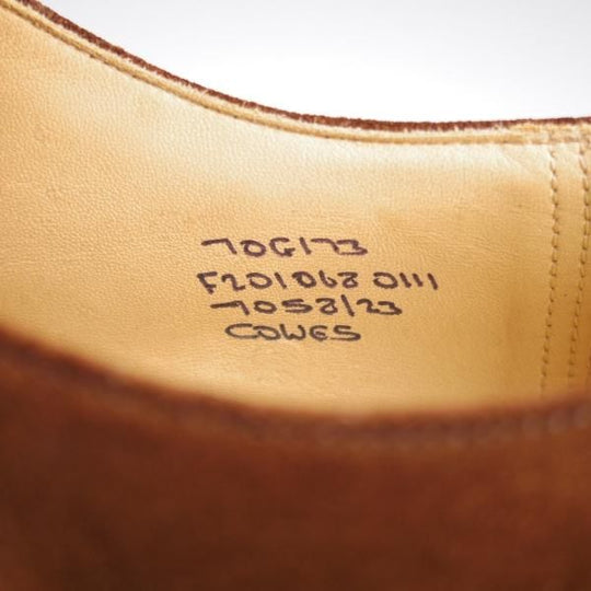 極美品★チャーチ 70G/UK7【現行定価￥192,500-★COWES/カウズ/173ラスト】ダブルモンク/スエード/濃茶/メンズ/Church's★k589