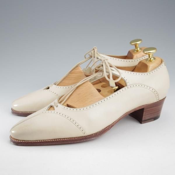 未使用★(HM)ギルド・オブ・クラフツ(レディース) US6(23.5cm程度)【税込上代￥154,000-★Jewel/ハンドソーンウェルテッド製法】白★k593
