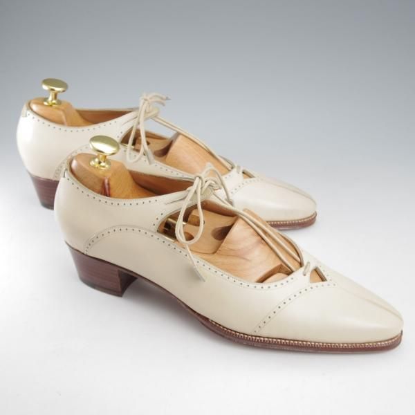 未使用★(HM)ギルド・オブ・クラフツ(レディース) US6(23.5cm程度)【税込上代￥154,000-★Jewel/ハンドソーンウェルテッド製法】白★k593