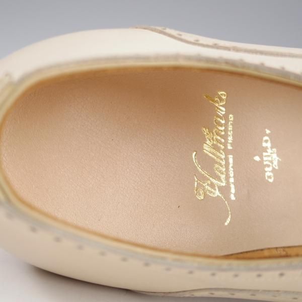 未使用★(HM)ギルド・オブ・クラフツ(レディース) US6(23.5cm程度)【税込上代￥154,000-★Jewel/ハンドソーンウェルテッド製法】白★k593