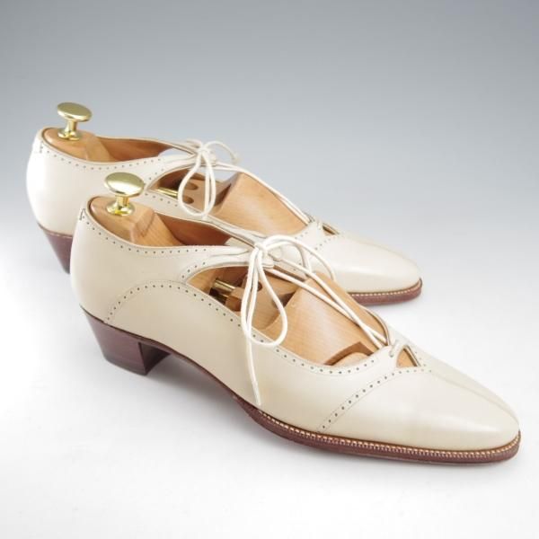 未使用★(HM)ギルド・オブ・クラフツ(レディース) US5.5(23cm程度)【税込上代￥154,000-★Jewel/ハンドソーンウェルテッド製法】白★k595