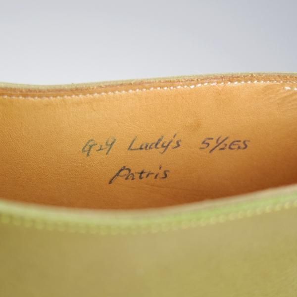 未使用★(HM)ギルド・オブ・クラフツ(レディース) US5.5(23cm程度)【税込上代￥242,000-★Patrice/ハンドソーンウェルテッド製法】緑★k597