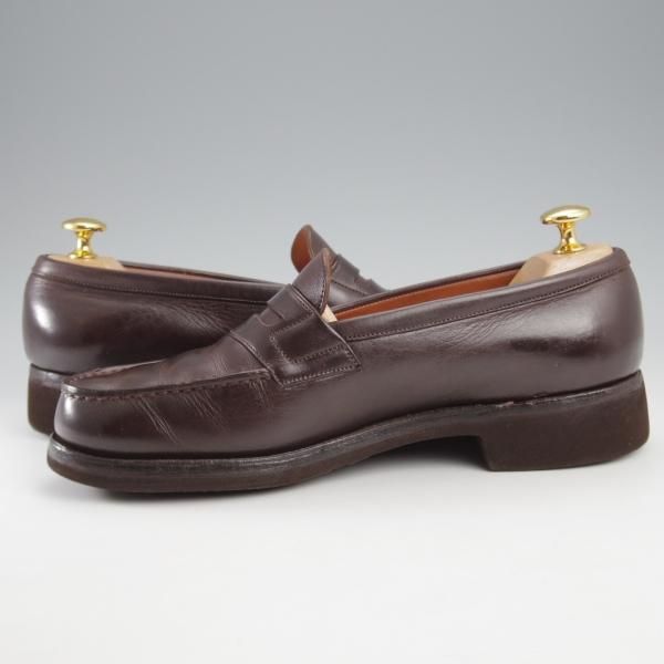 ★J.M.ウエストン 5.5C【現行定価￥137,500-★180/コインローファー/旧ロゴ】41ラスト/ヴィンテージ/濃茶/メンズ/Weston/ウェストン★k598