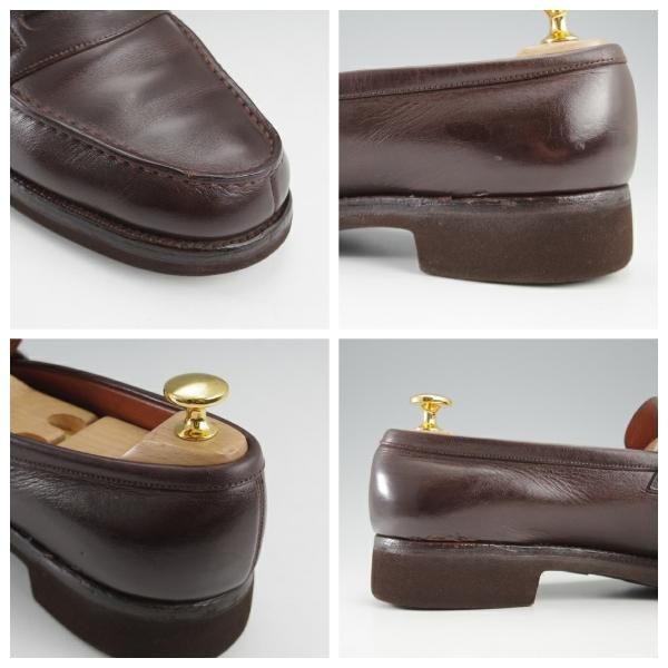 ★J.M.ウエストン 5.5C【現行定価￥137,500-★180/コインローファー/旧ロゴ】41ラスト/ヴィンテージ/濃茶/メンズ/Weston/ウェストン★k598