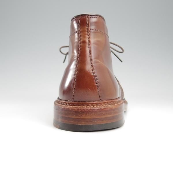 極美品★オールデン 6.5E【貴重★シガー色/コードバン/茶】13132/バリーラスト/チャッカブーツ/メンズ/ALDEN★k602