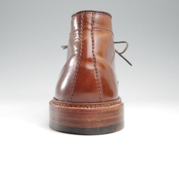 極美品★オールデン 6.5E【貴重★シガー色/コードバン/茶】13132/バリーラスト/チャッカブーツ/メンズ/ALDEN★k602