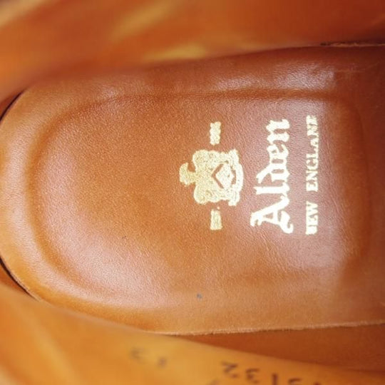 極美品★オールデン 6.5E【貴重★シガー色/コードバン/茶】13132/バリーラスト/チャッカブーツ/メンズ/ALDEN★k602