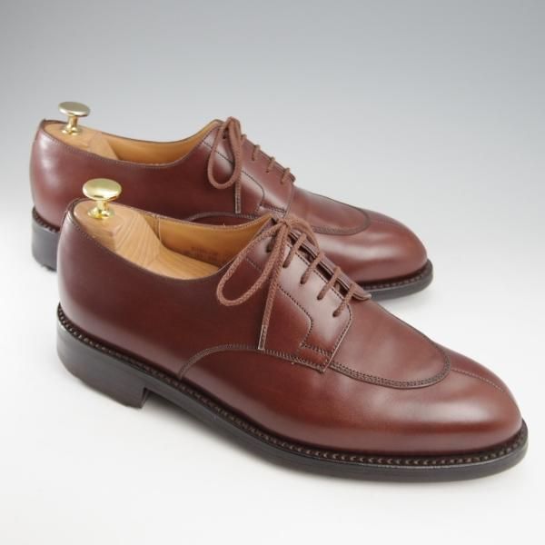 極美品★J.M.ウエストン 7.5E【現行定価￥159,500-★ハーフハント/598】Uチップ/25ラスト/カーフ/RED ETRUSCO/Weston/ウェストン★k604