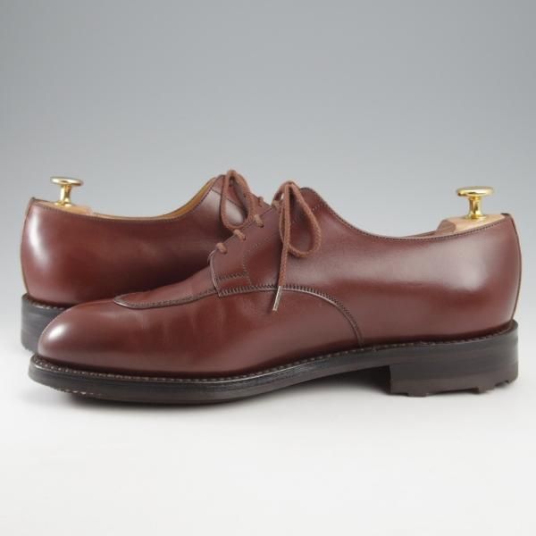 極美品★J.M.ウエストン 7.5E【現行定価￥159,500-★ハーフハント/598】Uチップ/25ラスト/カーフ/RED ETRUSCO/Weston/ウェストン★k604