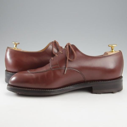 極美品★J.M.ウエストン 7.5E【現行定価￥159,500-★ハーフハント/598】Uチップ/25ラスト/カーフ/RED ETRUSCO/Weston/ウェストン★k604
