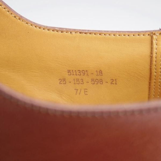 極美品★J.M.ウエストン 7.5E【現行定価￥159,500-★ハーフハント/598】Uチップ/25ラスト/カーフ/RED ETRUSCO/Weston/ウェストン★k604
