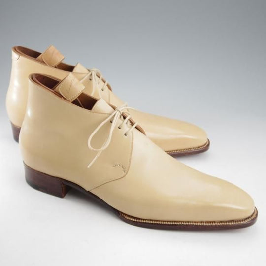 未使用★(浅草)ギルド・オブ・クラフツ US7C【税込上代30万円以上★フルハンドメイド/Burno/純正ツリー付】チャッカブーツ★k606