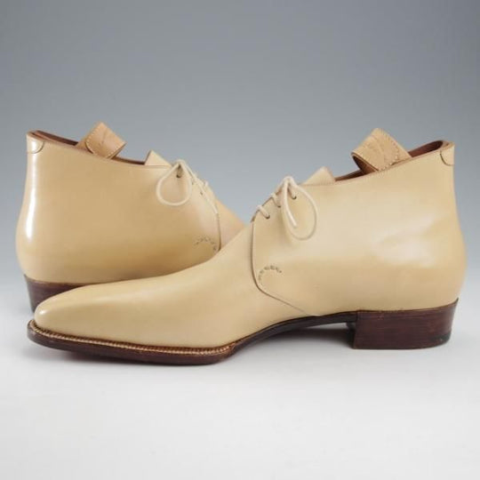 未使用★(浅草)ギルド・オブ・クラフツ US7C【税込上代30万円以上★フルハンドメイド/Burno/純正ツリー付】チャッカブーツ★k606