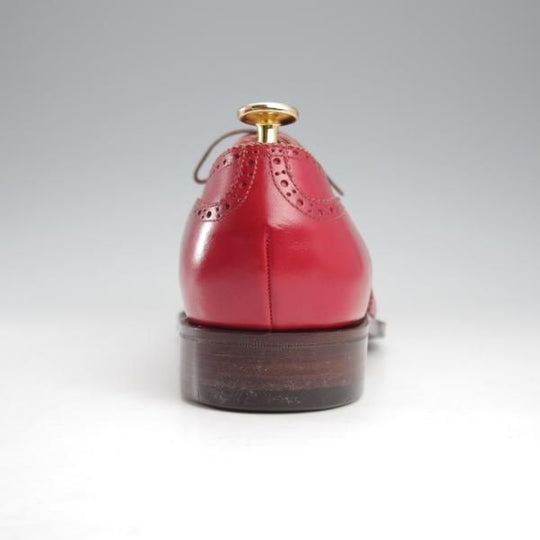 未使用★(HM)ギルド・オブ・クラフツ US7C程度【税込上代￥165,000-★Guinness/ハンドソーンウェルテッド製法】フルブローグ/赤★k608