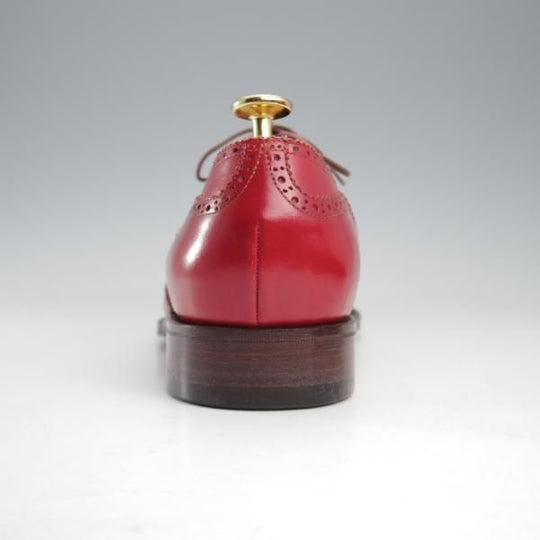 未使用★(HM)ギルド・オブ・クラフツ US7C程度【税込上代￥165,000-★Guinness/ハンドソーンウェルテッド製法】フルブローグ/赤★k608