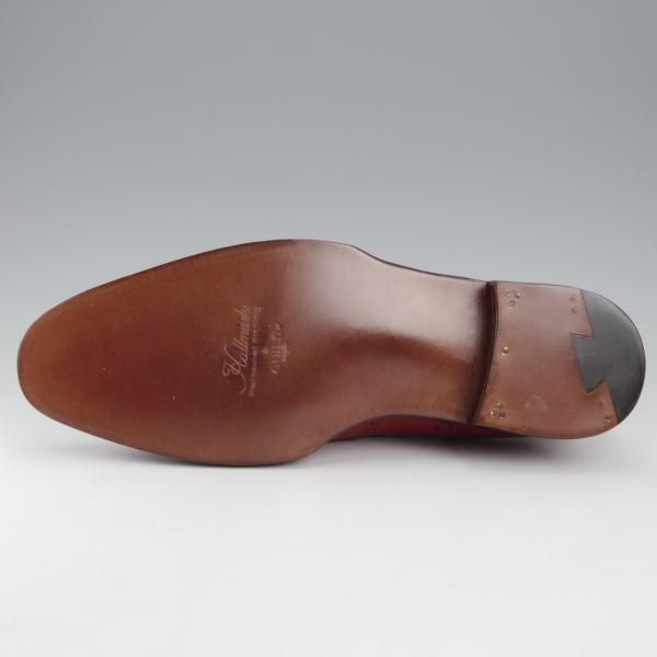 未使用★(HM)ギルド・オブ・クラフツ US7C程度【税込上代￥165,000-★Guinness/ハンドソーンウェルテッド製法】フルブローグ/赤★k608