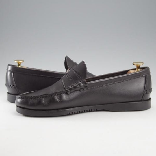 極美品★パラブーツ SIZE 7【定価￥35,200-★コインローファー/CORAUX/コロー】カーフ/黒/メンズ/Paraboot★k609