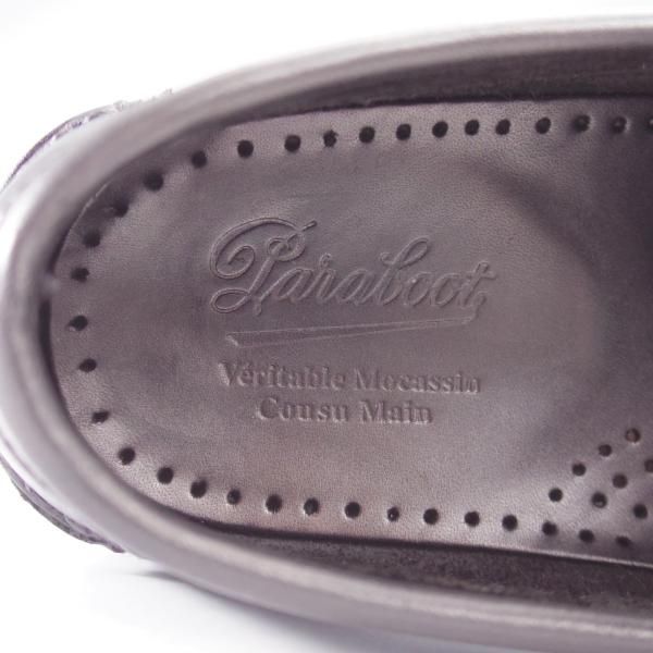 極美品★パラブーツ SIZE 7【定価￥35,200-★コインローファー/CORAUX/コロー】カーフ/黒/メンズ/Paraboot★k609