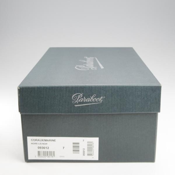 極美品★パラブーツ SIZE 7【定価￥35,200-★コインローファー/CORAUX/コロー】カーフ/黒/メンズ/Paraboot★k609