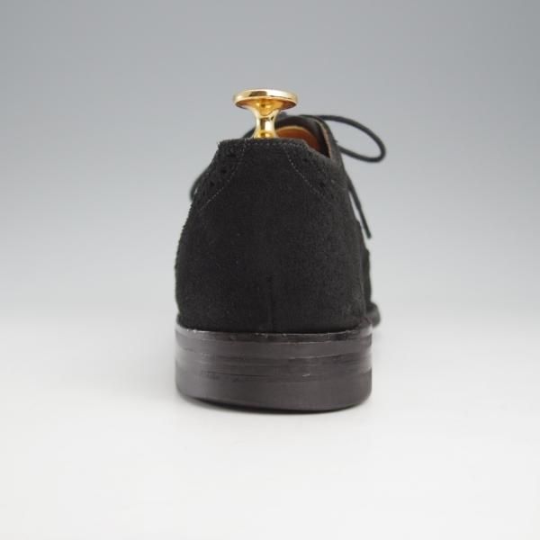 ★ロイドフットウェア 7E【定価￥47,300-★ダイナイトソール仕様/(英)BARKER製】Vシリーズ/フルブローグ/スエード/黒/Lloyd Footwear★k610