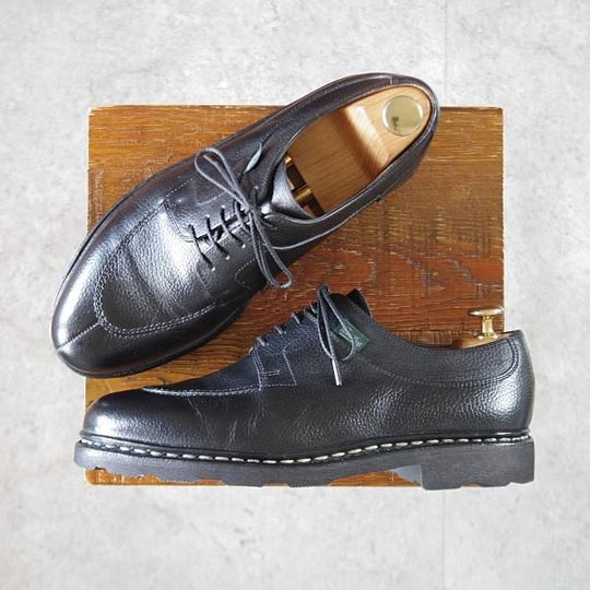 極美品★パラブーツ SIZE 6【定価￥94,600-★アヴィニョン/AVIGNON】グリフソール/グレインレザー/Uチップ/NOIR/黒/Paraboot★k612