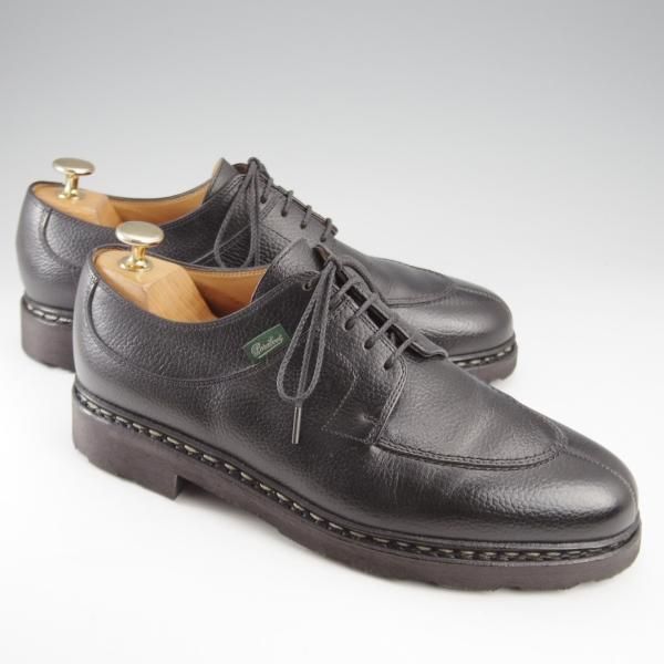 極美品★パラブーツ SIZE 6【定価￥94,600-★アヴィニョン/AVIGNON】グリフソール/グレインレザー/Uチップ/NOIR/黒/Paraboot★k612