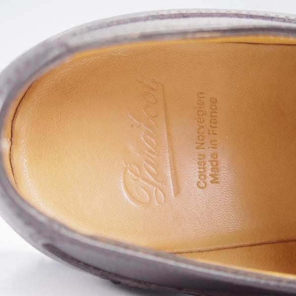 極美品★パラブーツ SIZE 6【定価￥94,600-★アヴィニョン/AVIGNON】グリフソール/グレインレザー/Uチップ/NOIR/黒/Paraboot★k612