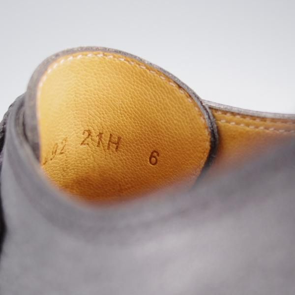 極美品★パラブーツ SIZE 6【定価￥94,600-★アヴィニョン/AVIGNON】グリフソール/グレインレザー/Uチップ/NOIR/黒/Paraboot★k612