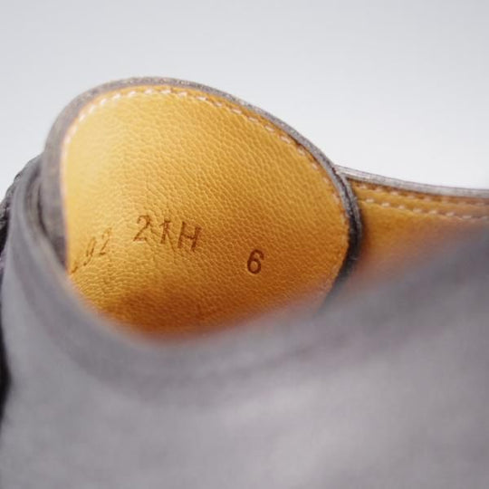 極美品★パラブーツ SIZE 6【定価￥94,600-★アヴィニョン/AVIGNON】グリフソール/グレインレザー/Uチップ/NOIR/黒/Paraboot★k612