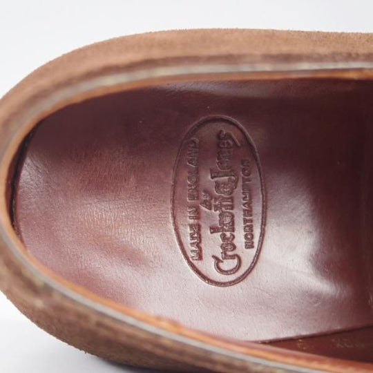 美品★クロケット&ジョーンズ 9D【定価￥132,000-★AUDLEY/オードリー】ハンドグレードライン/スエード/濃茶/Crockett&Jones★k615