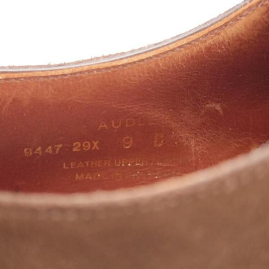 美品★クロケット&ジョーンズ 9D【定価￥132,000-★AUDLEY/オードリー】ハンドグレードライン/スエード/濃茶/Crockett&Jones★k615