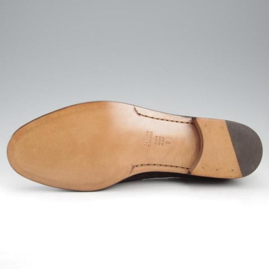 未使用★(伊)タニノクリスチー SIZE 9【デッドストック品★タッセルローファー/ENGLOSO】スエード/黒/メンズ/TANINO CRISCI★k616