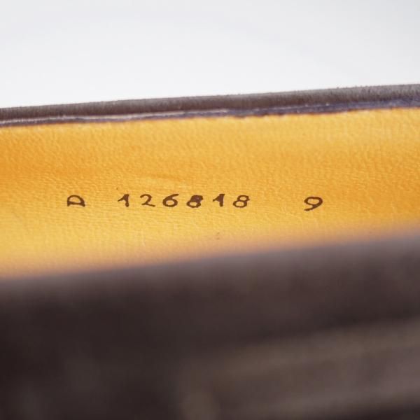 未使用★(伊)タニノクリスチー SIZE 9【デッドストック品★タッセルローファー/ENGLOSO】スエード/黒/メンズ/TANINO CRISCI★k616