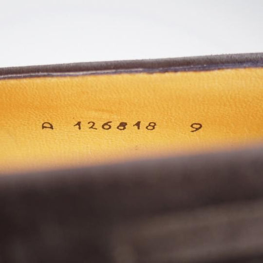 未使用★(伊)タニノクリスチー SIZE 9【デッドストック品★タッセルローファー/ENGLOSO】スエード/黒/メンズ/TANINO CRISCI★k616