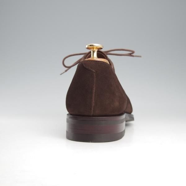 極美品★(スペイン製)カルミナ SIZE 8.5【定価￥72,600-★ストレートチップ/80386】RAINラスト/スエード/濃茶/メンズ/CARMINA★k617