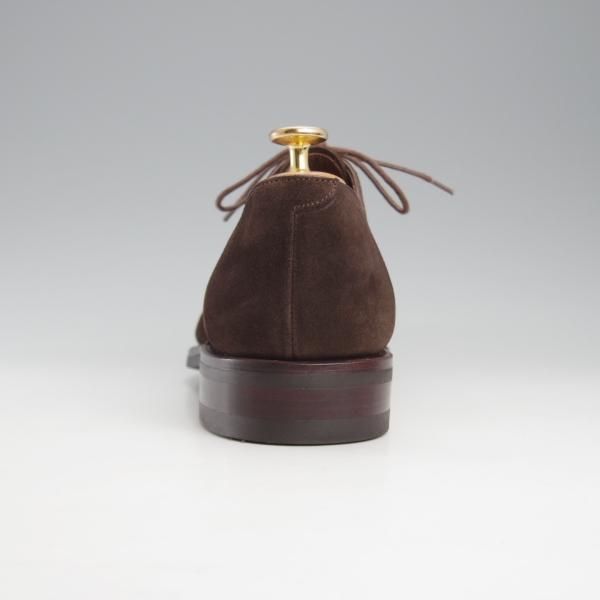 極美品★(スペイン製)カルミナ SIZE 8.5【定価￥72,600-★ストレートチップ/80386】RAINラスト/スエード/濃茶/メンズ/CARMINA★k617