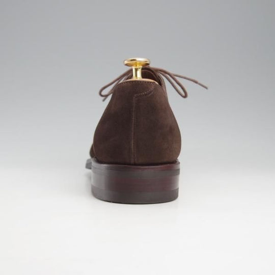 極美品★(スペイン製)カルミナ SIZE 8.5【定価￥72,600-★ストレートチップ/80386】RAINラスト/スエード/濃茶/メンズ/CARMINA★k617