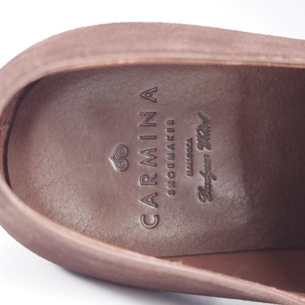 極美品★(スペイン製)カルミナ SIZE 8.5【定価￥72,600-★ストレートチップ/80386】RAINラスト/スエード/濃茶/メンズ/CARMINA★k617