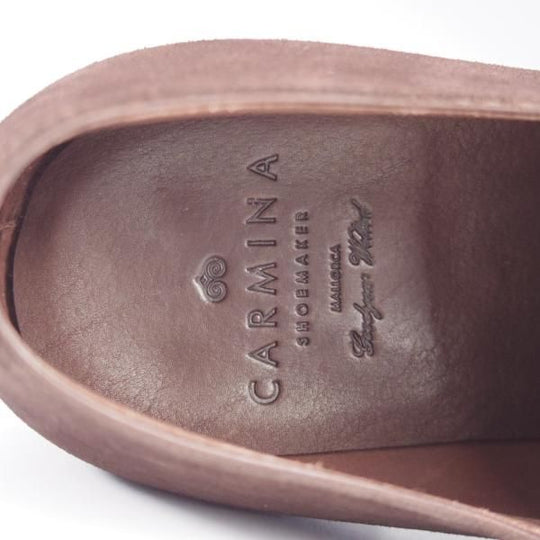 極美品★(スペイン製)カルミナ SIZE 8.5【定価￥72,600-★ストレートチップ/80386】RAINラスト/スエード/濃茶/メンズ/CARMINA★k617