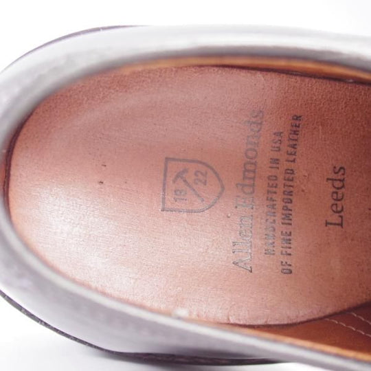 ★(米)アレンエドモンズ 7D【定価￥85,800-★Leeds/プレーントゥ】カーフ/黒/メンズ/ALLEN EDMONDS★k618