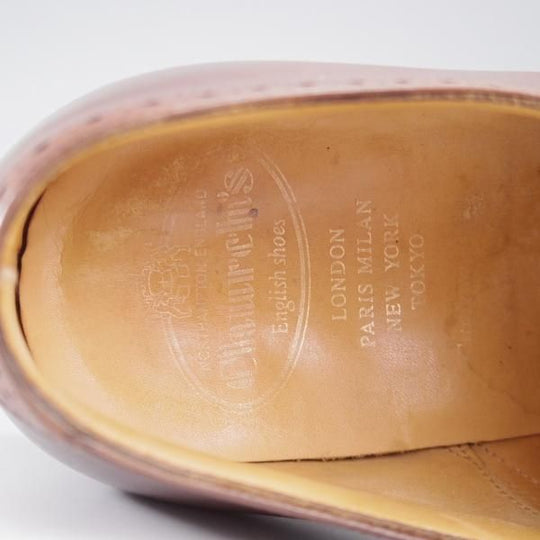 ★チャーチ 85F/UK8.5【定価￥170,500-★セミブローグ/TRONTO】136ラスト/カーフ/濃茶/メンズ/Church's★k621