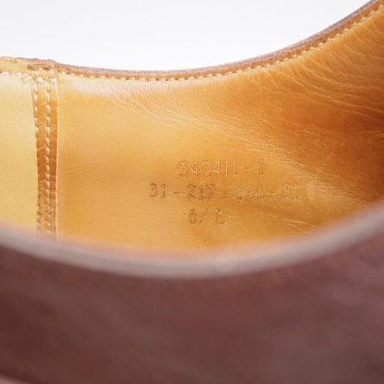 ★J.M.ウエストン 6.5D【現行定価￥154,000-★ノヴォカーフ仕様/ゴルフ/GOLF】641/31ラスト/Uチップ/濃茶/Weston/ウェストン★k622
