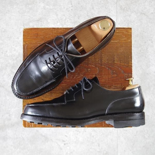 極美品★クロケット&ジョーンズ 6.5E【定価￥121,000-★モールトン/MORETON/リッジウェイソール仕様】292ラスト/黒/Crockett&Jones★k625