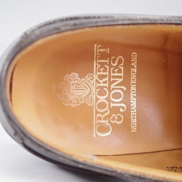 極美品★クロケット&ジョーンズ 6.5E【定価￥121,000-★モールトン/MORETON/リッジウェイソール仕様】292ラスト/黒/Crockett&Jones★k625